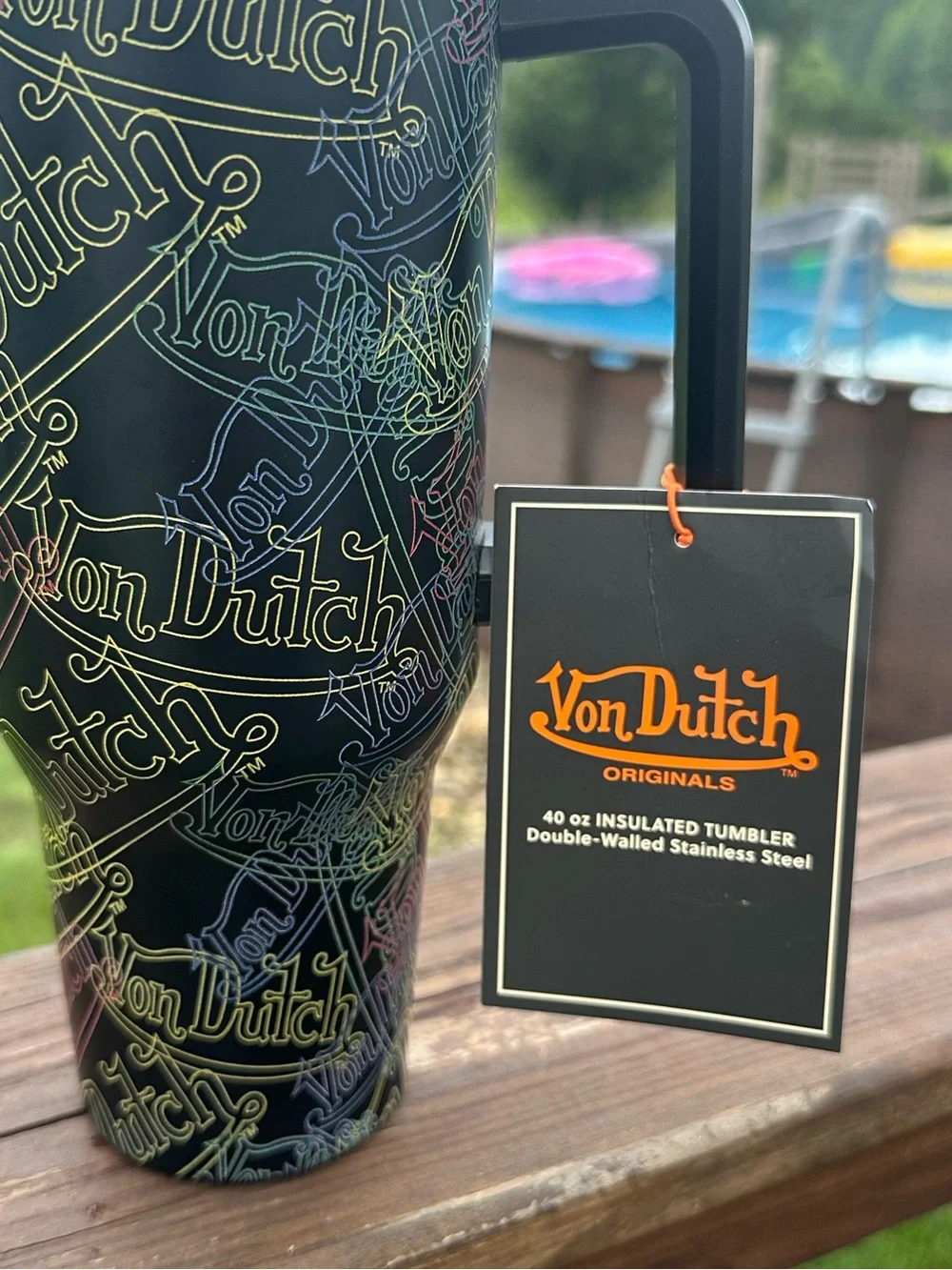 Von Dutch 40oz Double Walled Insulated Stainless Steel Tumbler